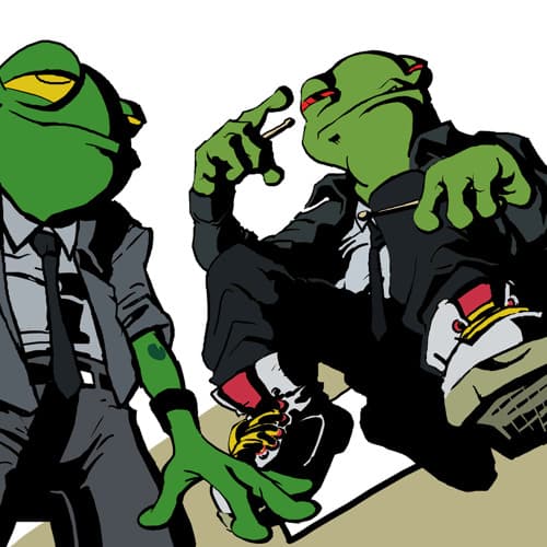 Frogs in Socks portrait