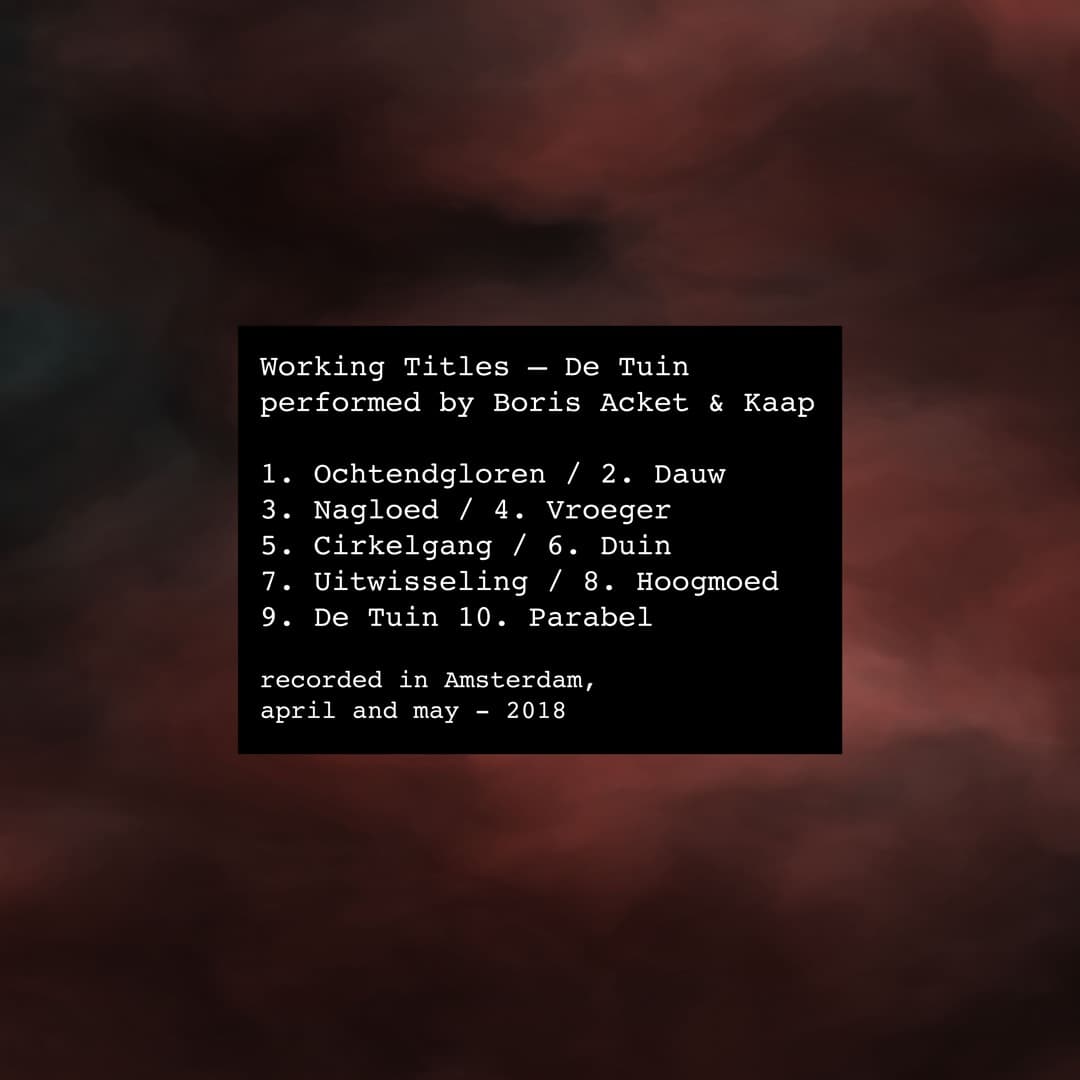 Working Titles