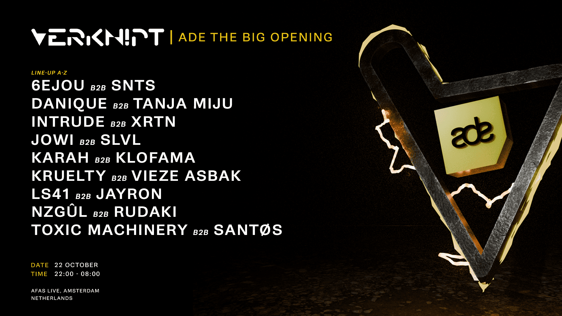 VERKNIPT ADE 2025 - The BIG Opening - 22 October