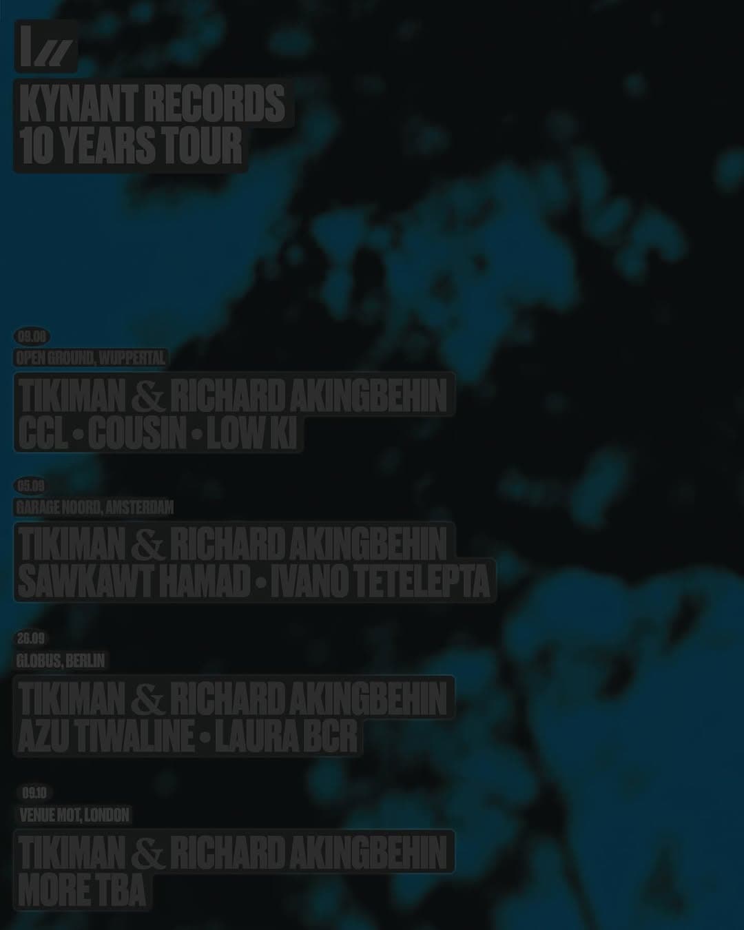 10 Years of Kynant Records with Tikiman & Richard Akingbehin, Sarkawt Hamad, Ivano Tetelepta