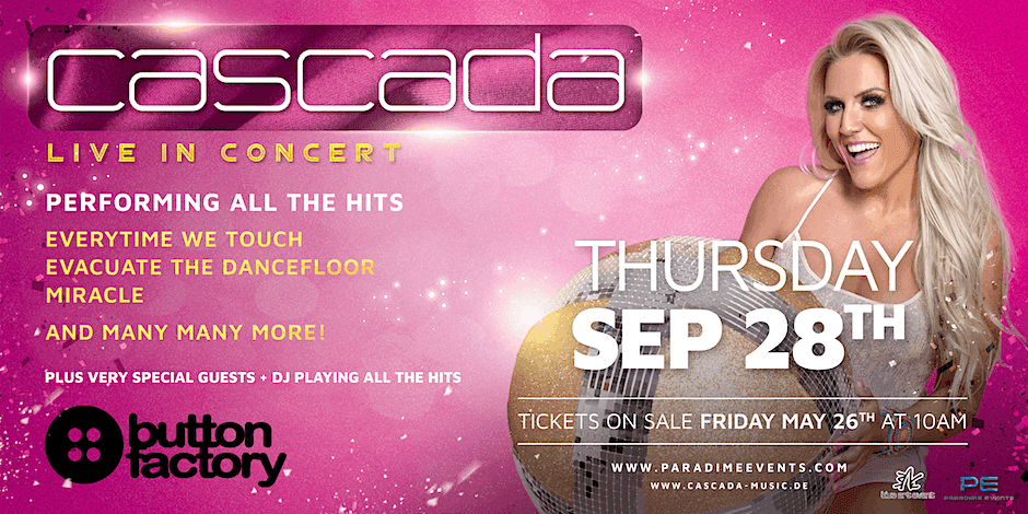 Cascada Live At The Button Factory