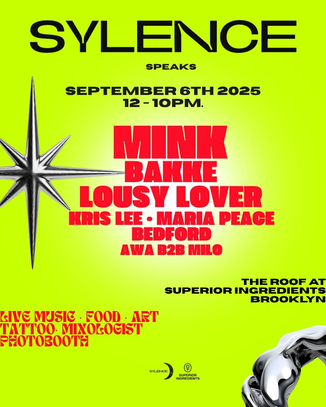 All Day: mink, Bakke, LousyLover & More at The Roof