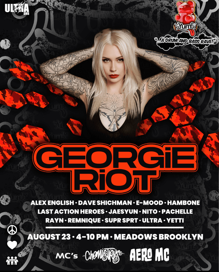 Georgie Riot (UK) YUM!...A DRUM AND BASS RAVE! 