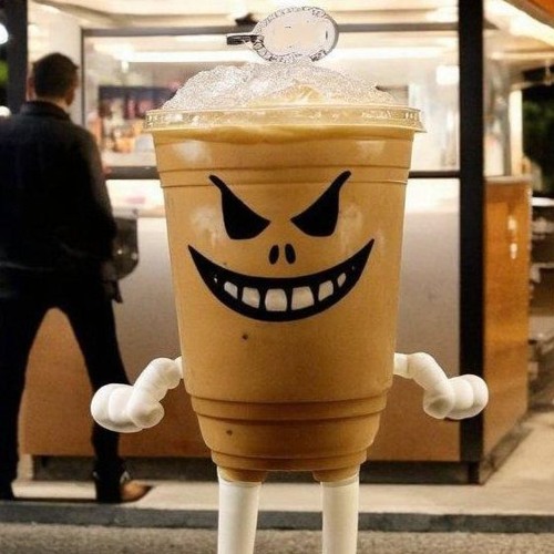 Portrait of iced lattina